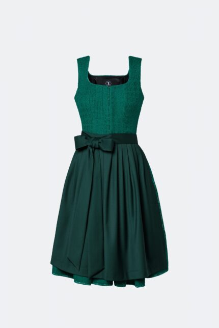 DESIGNERDIRNDL AMALIE MIT TWEEDMIEDER IN TANNENGRÜN