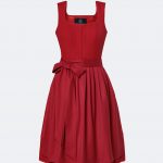 DESIGNERDIRNDL AMALIE MIT TWEEDMIEDER IN ROT