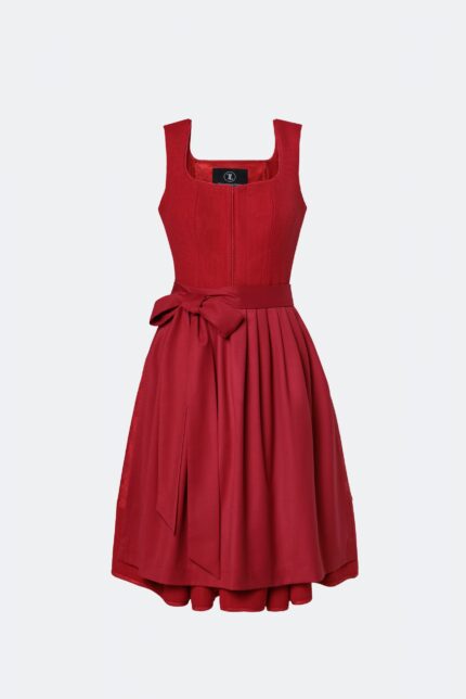 DESIGNERDIRNDL AMALIE MIT TWEEDMIEDER IN PURPURROT