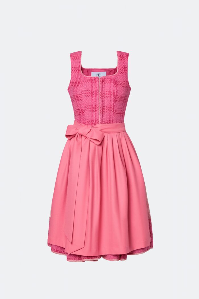 DESIGNERDIRNDL AMALIE MIT TWEEDMIEDER IN PINK – Bild 1