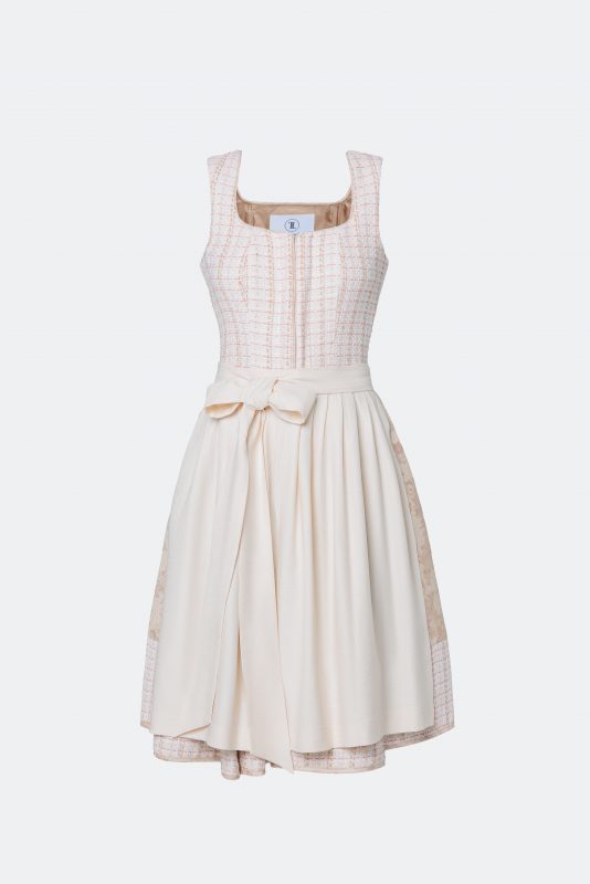 DESIGNERDIRNDL AMALIE MIT TWEEDMIEDER IN BEIGE