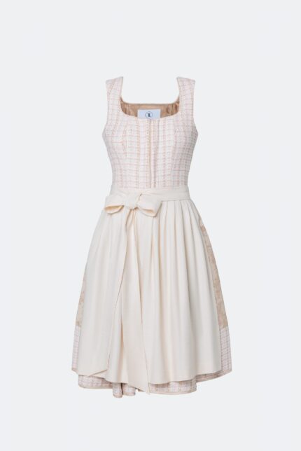 DESIGNERDIRNDL AMALIE MIT TWEEDMIEDER IN BEIGE