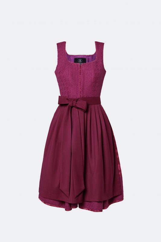 DESIGNERDIRNDL AMALIE MIT TWEEDMIEDER IN LILA