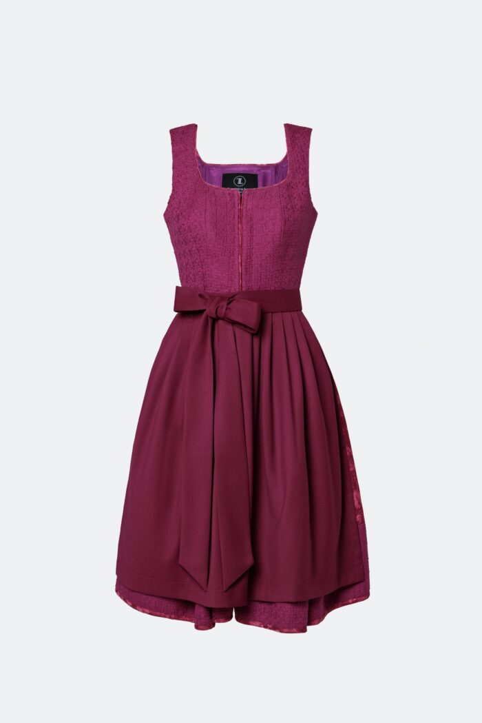 DESIGNERDIRNDL AMALIE MIT TWEEDMIEDER IN LILA – Bild 1
