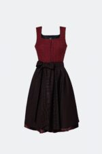 LIMITED EDITION DESIGNERDIRNDL GRAZIA MIT TWEEDMIEDER IN BORDEAUX