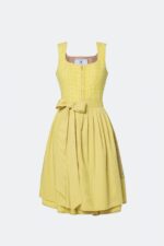 DESIGNERDIRNDL AMALIE MIT TWEEDMIEDER IN SONNENGELB