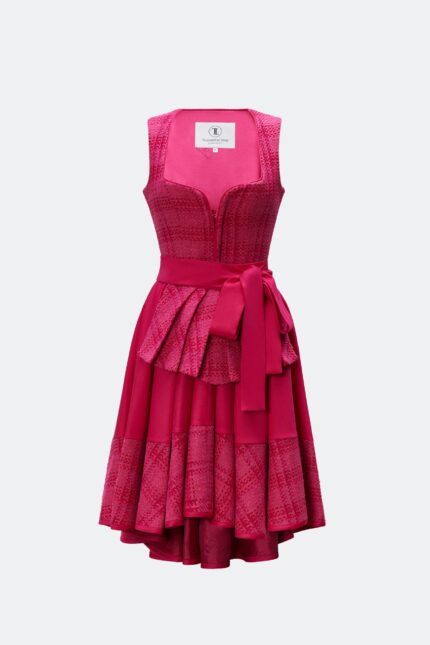DESIGNERDIRNDL ALMUTH MIT TWEEDMIEDER IN FUCHSIA