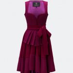DESIGNERDIRNDL ALMUTH MIT TWEEDMIEDER IN LILA