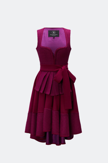 DESIGNERDIRNDL ALMUTH MIT TWEEDMIEDER IN LILA