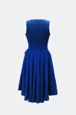 DESIGNERDIRNDL ALMUTH MIT TWEEDMIEDER IN MEERBLAU – Bild 2