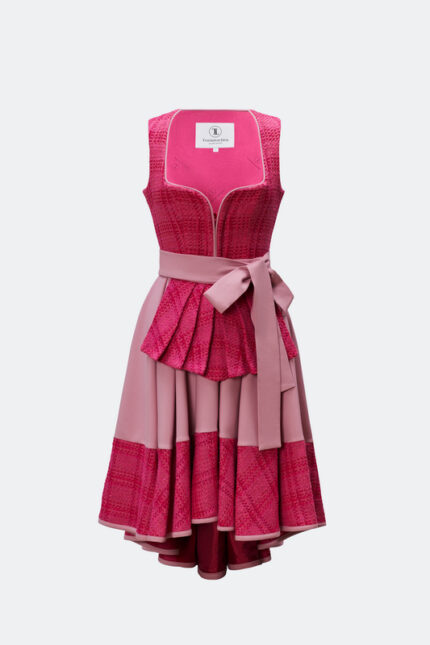 DESIGNERDIRNDL ALMUTH MIT TWEEDMIEDER IN PINK