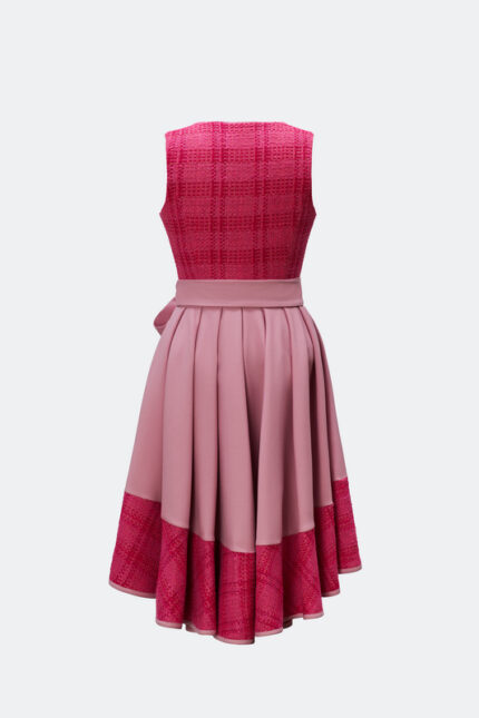 DESIGNERDIRNDL ALMUTH MIT TWEEDMIEDER IN PINK