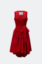 DESIGNERDIRNDL ALMUTH MIT TWEEDMIEDER IN PURPURROT