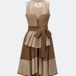 DESIGNERDIRNDL ALMUTH MIT TWEEDMIEDER IN TAUPE