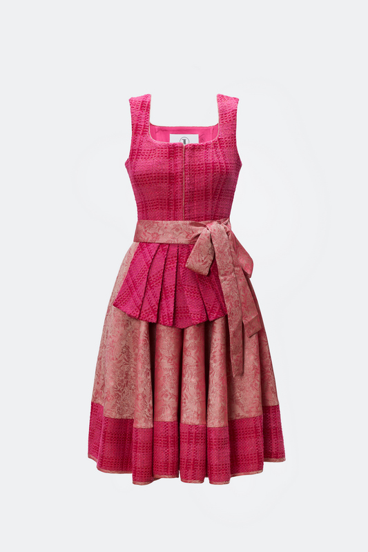 DESIGNERDIRNDL AMALIE MIT TWEEDMIEDER IN PINK