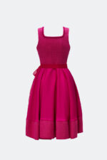 DESIGNERDIRNDL BEATRIX MIT TWEEDMIEDER IN FUCHSIA – Bild 3