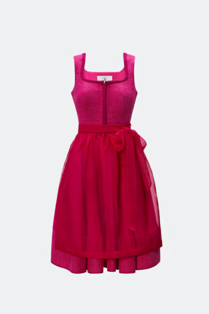 DESIGNERDIRNDL BEATRIX MIT TWEEDMIEDER IN FUCHSIA