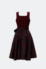 LIMITED EDITION DESIGNERDIRNDL GRAZIA MIT TWEEDMIEDER IN BORDEAUX – Bild 3