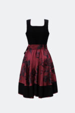 DESIGNERDIRNDL VIOLA MIT TWEEDMIEDER IN SCHWARZ – Bild 2