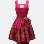 DESIGNERDIRNDL ZITA MIT TWEEDMIEDER IN FUCHSIA