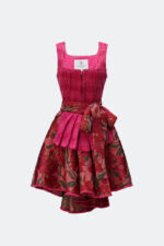 DESIGNERDIRNDL ZITA MIT TWEEDMIEDER IN FUCHSIA