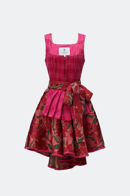 DESIGNERDIRNDL ZITA MIT TWEEDMIEDER IN FUCHSIA