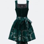 DESIGNERDIRNDL ZITA MIT TWEEDMIEDER IN GRÜN