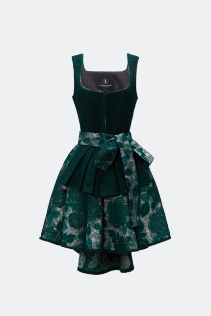 DESIGNERDIRNDL ZITA MIT TWEEDMIEDER IN GRÜN