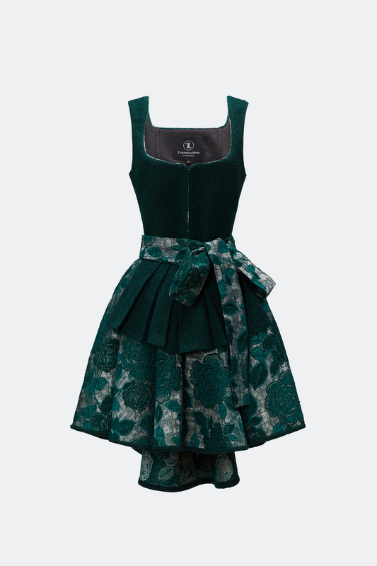 DESIGNERDIRNDL ZITA MIT TWEEDMIEDER IN GRÜN