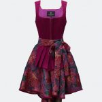 DESIGNERDIRNDL ZITA MIT TWEEDMIEDER IN LILA
