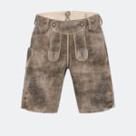 Wildbocklederhose FRANZ in Grau