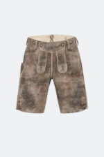 Wildbocklederhose FRANZ in Grau