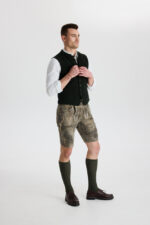 Wildbocklederhose FRANZ in Grau – Bild 4