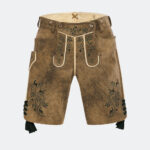Hirschlederhose LUDWIG in Braun