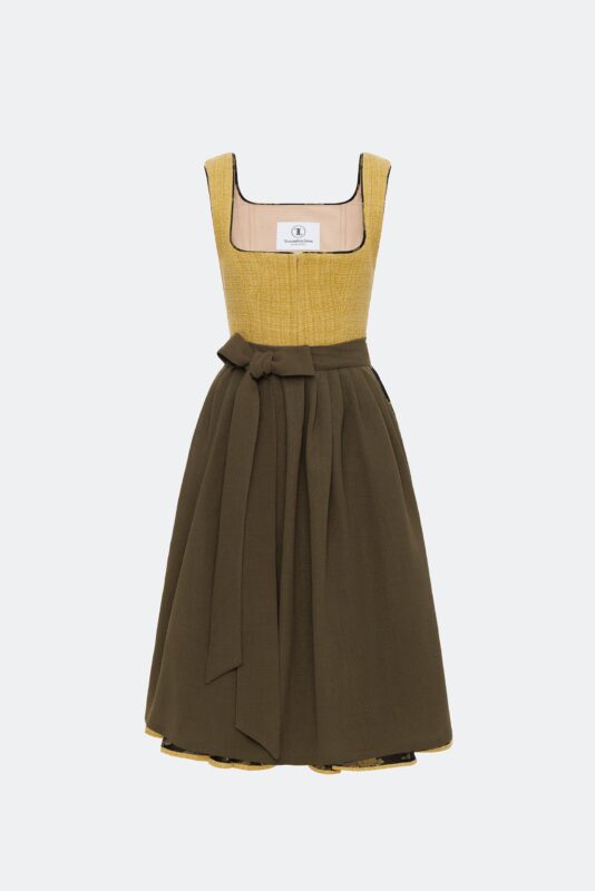 Dirndl VICTORIA in Senfgelb