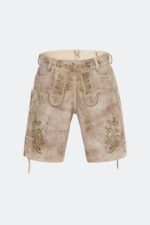 Wildbocklederhose XAVER in Hell