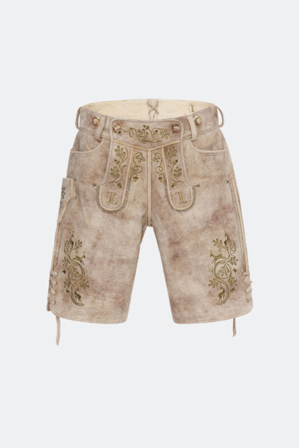 Wildbocklederhose XAVER in Hell